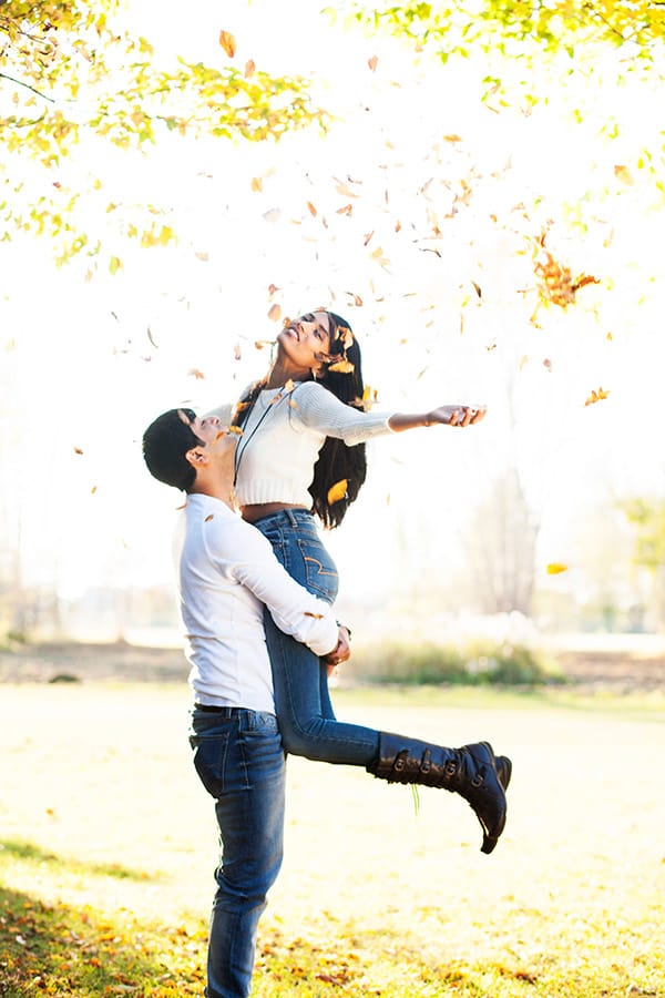 A couple embraces during a portrait session in Prince Albert, captured by UBU Photos