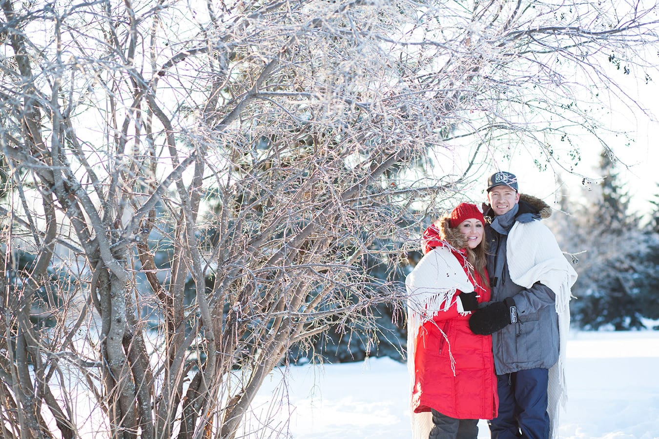 casual winter couples portraits by Prince Albert photographer UBU Photos