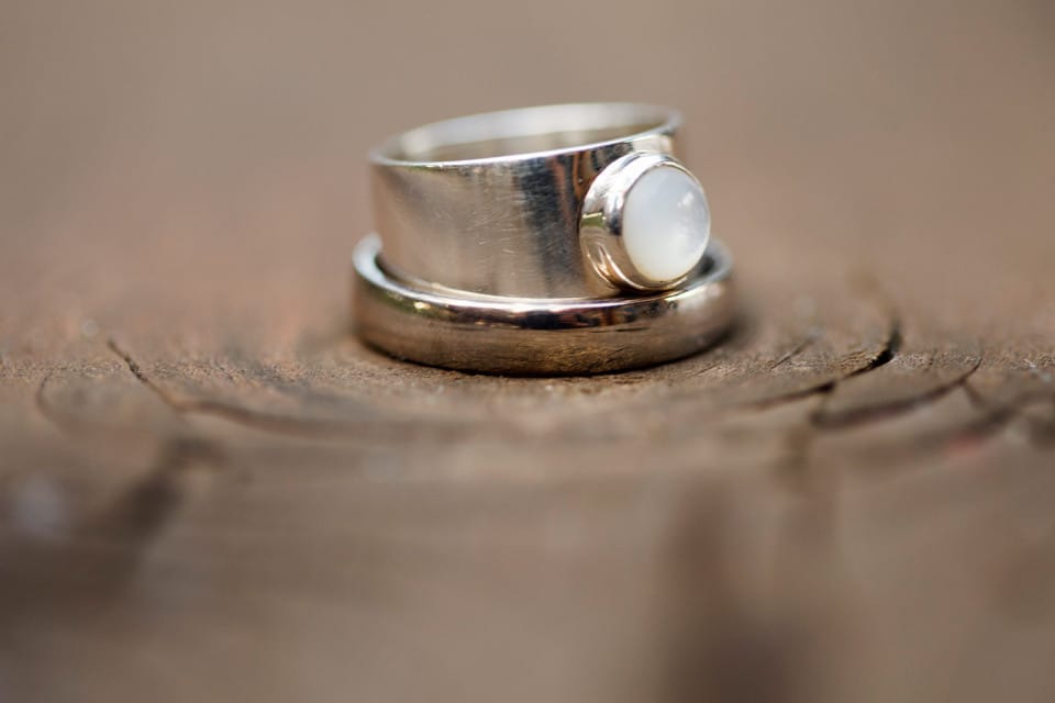 A close of of a wedding ring photographed by Prince Albert wedding photographer UBU Photos