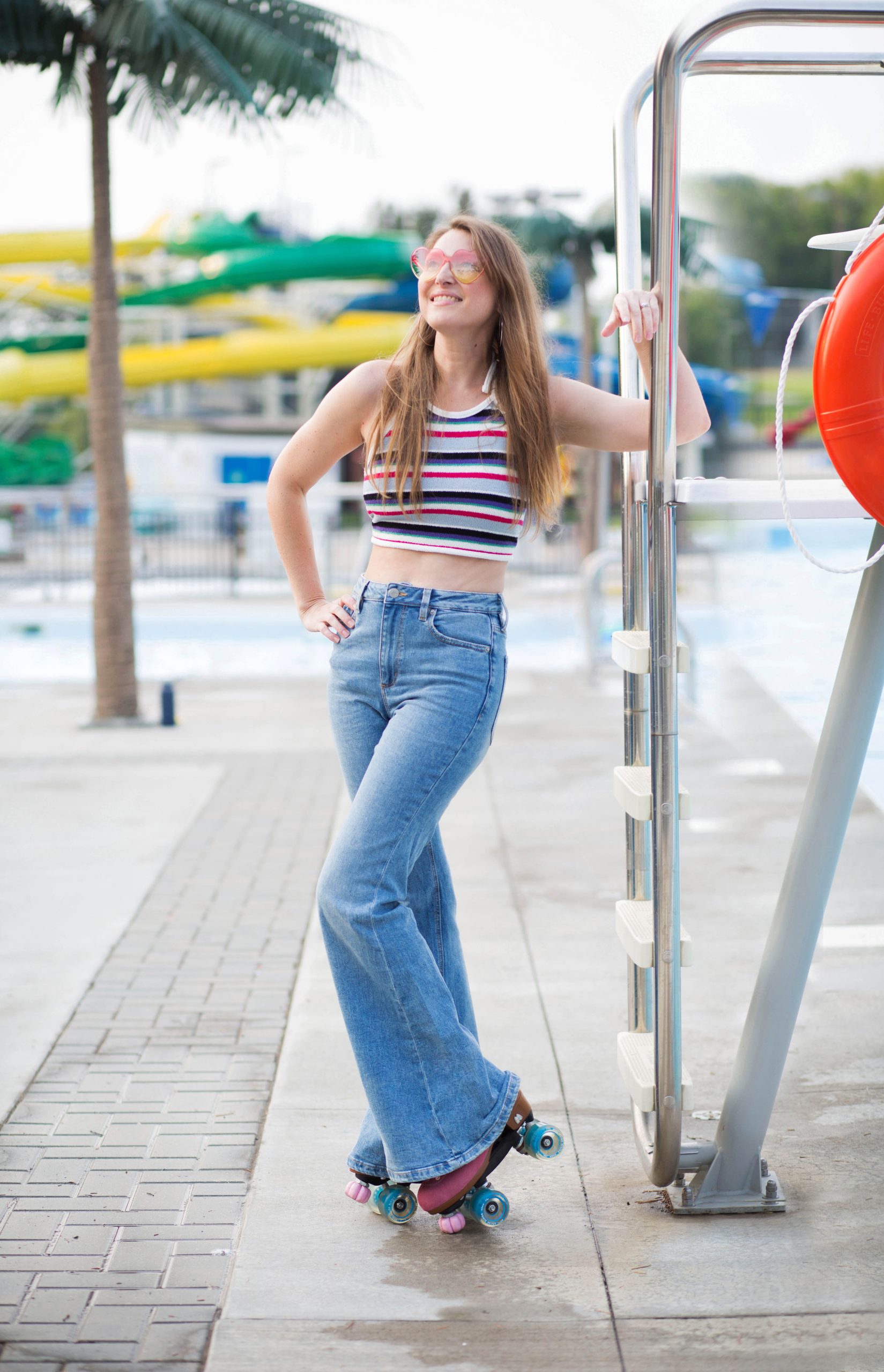 Prince Albert lifestyle photographer Tamera North of UBU Photos, self portrait in roller-skates at the park