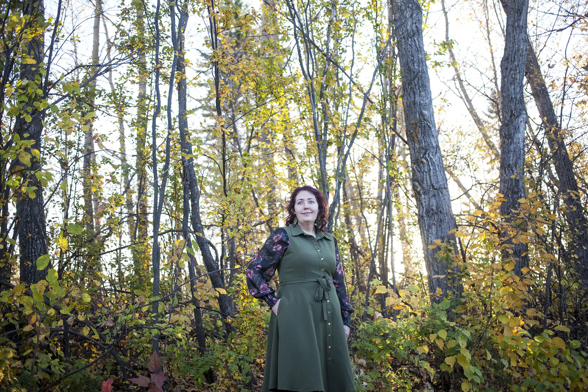 Prince Albert lifestyle photographer UBU Photos, example of casual portraits in the area forest